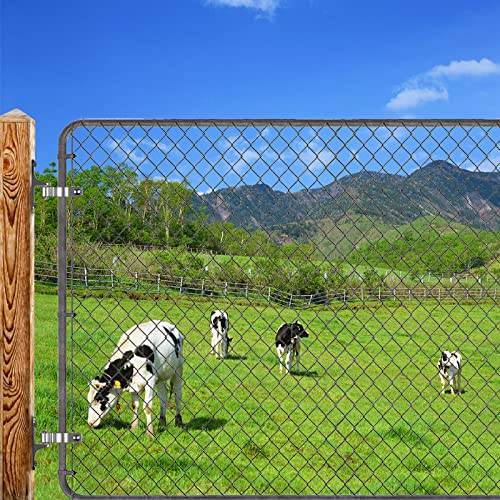 Insaga 2Pack Heavy Duty Wall Mount Gate Hinges, 304 Stainless Steel Chain Link Fence Gate Hinges for Farm, 1-3/8" Pipe Gate Hinge with 5/8" Pin, T-Post Gate Hinge Kit for Wooden & Metal Fence - size: 1-3/8''-2Pack