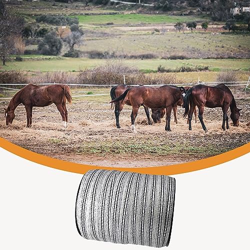 Reflective Electric Fence Poly Tape 3/5" 656ft 4 SS Wires Horse