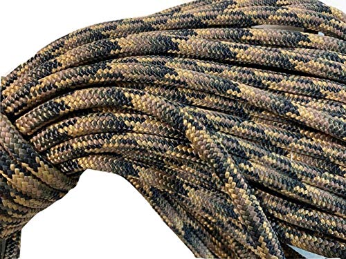 Double Braid Nylon Rope 3/8 inch, Camo (100 ft) - size: 100 ft