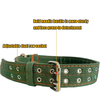 Nylon Livestock Collar Adjustable Cattle Collar with Cow Bell for Cattle Sheep Goat Thick Canvas Neck Strap Farm Ranch Animal Accessories (51inch) - color: 51inch