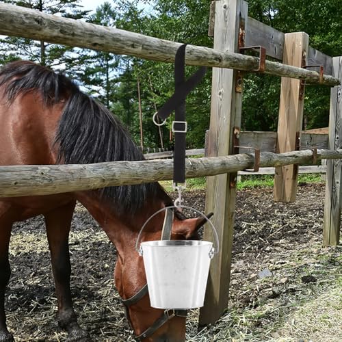 balacoo Horse Bucket Hanging Straps 4-Pack | Nylon, Adjustable feeder support, Stall and farm use