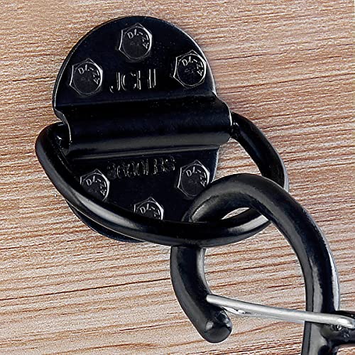 D-Rings Tie Downs Anchors Heavy Duty Steel 3600 Pound Capacity Lashing Rings for Loads on Trailers Trucks RV Campers Vans ATV SUV Boats Tie Down Ring with Screws&Bolts (10-Packs) - color: 10-Pack