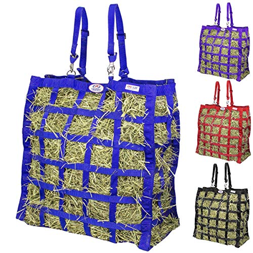 Derby Originals Easy Feeder Horse Hay Bag with Super Tough Bottom and 1 Year Warranty - color: Royal Blue