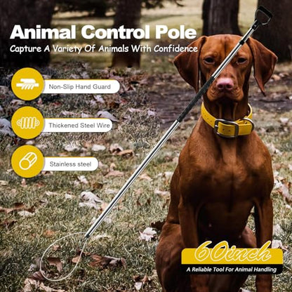 92" Animal Catch Pole Wildlife Control Tool Noose Holder Net Kit
