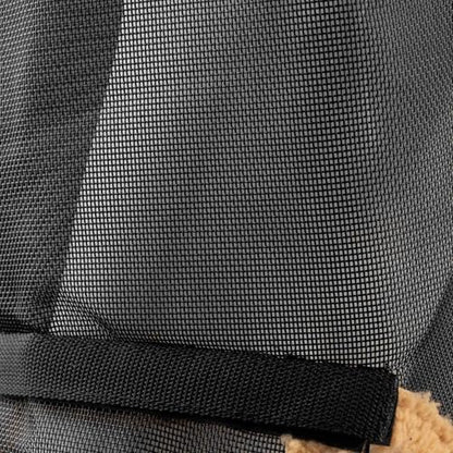 Horze Wire-Framed Soft Mesh Fleece-Lined Fly Mask with UV Protection - Indian Tan - M - color: Indian Tan, size: M