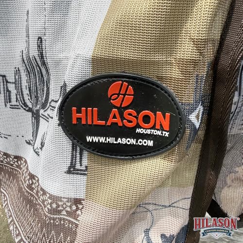 HILASON Horse Fly Sheet Breathable Mesh UV Protection Mosquito Bug Summer - color: Brown Cowboy Print, size: 66 In