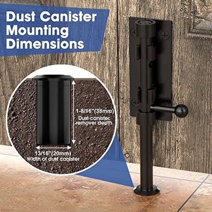 7.8 Inch Barrel Bolt Latch, Sliding Bolt Gate Lock, Black - color: Black-1Pc, size: 8 Inch