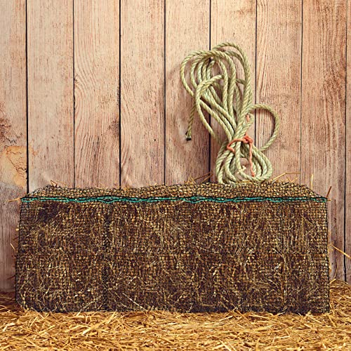 Riakrum 2 Pcs 47 x 20 x 20 Inch Large Square Bale Hay Net Horse