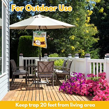 6 Pack Disposable Wasp Traps Outdoor Hanging, Bee Bags Traps for Outside - size: 6 Pack-A2