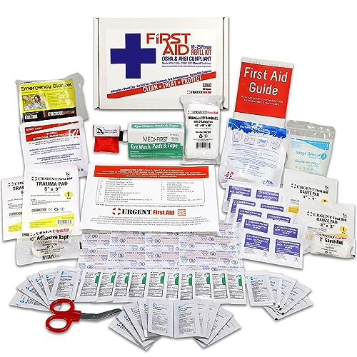 OSHA & ANSI 2021 Class A Refill Kit, 25 Person, 78 Pieces, First Aid Refill