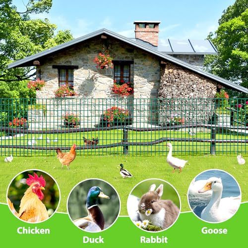 Green PVC Coated Welded Wire Fencing,2"x3" 16 Gauge,72inch H x 50ft L Garden Wire Fence Roll,2/3/4/5/6ft Tall x 50/100 ft Long Hardware Cloth Metal Mesh for Yard,Farm,Chicken,Dog,Vegetable Protection - color: Green, size: 2"x3" 72inx50ft