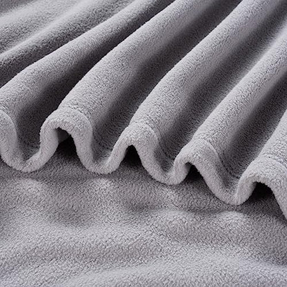 Berkshire Blanket Microfleece King Size Bed Blanket Chateau Gray,Lightweight Soft Breathable Plush Micro Fleece Blanket for Bed Couch Sofa,90x108 Inches - color: Chateau Gray, size: King/Cal King