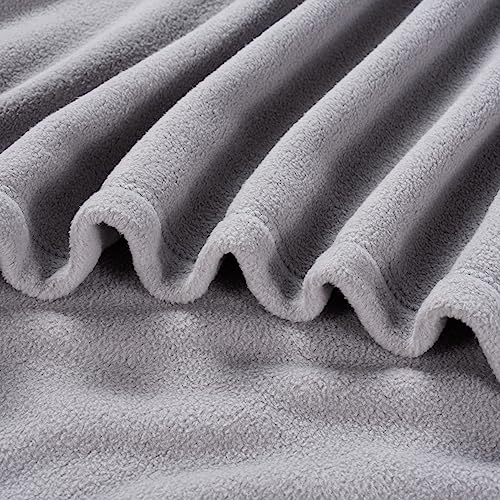 Berkshire Blanket Microfleece Queen Size Bed Blanket Chateau Gray,Lightweight Soft Breathable Plush Micro Fleece Blanket for Bed Couch Sofa,90x90 Inches - color: Chateau Gray, size: Full/Queen