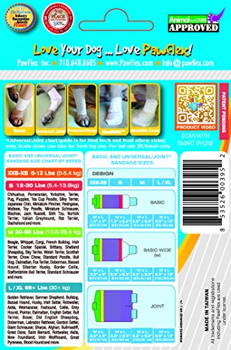Pawflex Bandages Universal Joint Bandages for Pets (Pack of 4) Large - size: Large/XLarge