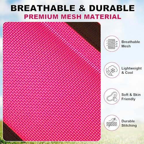 Donkey Fly Boots, Breathable Mesh Leg Wraps - color: Pink