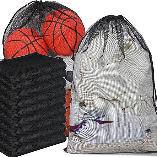 Berlune 30 Pack Large Mesh Laundry Bags - color: Black