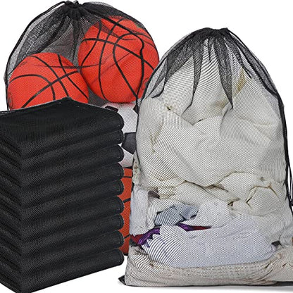 Berlune 30 Pack Large Mesh Laundry Bags - color: Black
