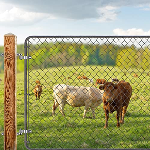 Insaga J Bolt Gate Hinge, 304 Stainless Steel Farm Gate Hinges, M12 x 6'' Gate Hinge Bolt 5/8'' for Chain Link Fence/Farm/Wooden Fence/Driveway, Supports up to 500lbs, 2pcs - color: M12-6''-2PCS