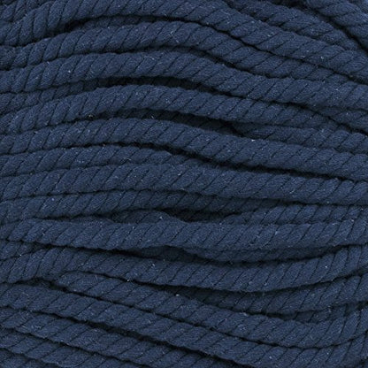 Super Soft 3 Strand Twisted Cotton Rope (Navy, 1/2 Inch x 10 Feet) - color: Navy, size: 10 Feet X 1/2 Inch