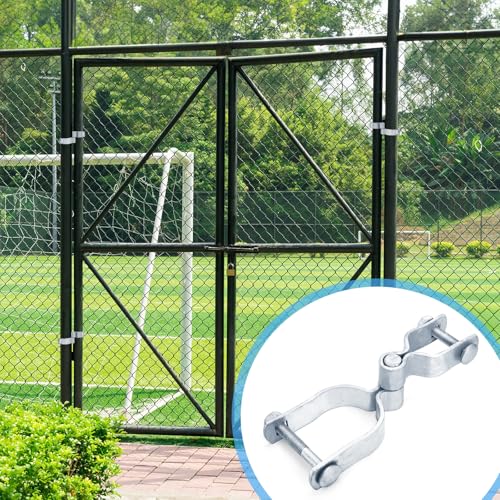 4 Set of Chain Link Fence Gate Post Hinge, 2-3/8" x 1-3/8"