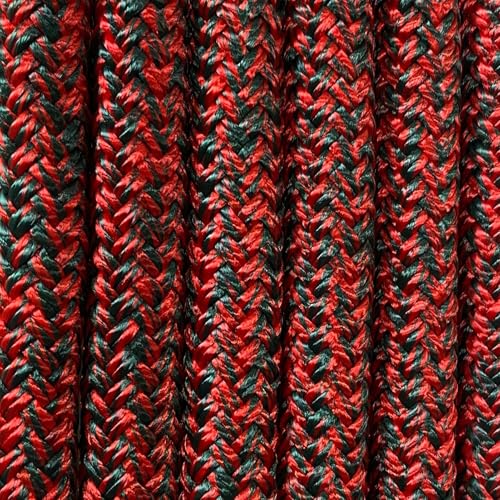 PARELLI 12 Foot Training Rope - Strong Everyday Use All-Purpose Horse Lead Rope with Loop & Latigo Popper | 9/16" Diameter Smooth Yachting Braid, Holiday - color: Holiday