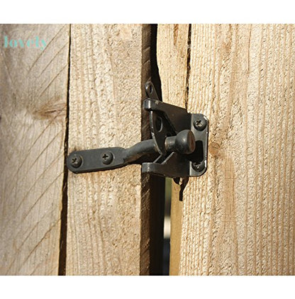 National Hardware Automatic Gate Latch with 4 in Bar, Steel, Black - size: 1 Count (Pack of 1)
