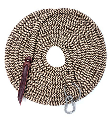 22' Long Line with SS O Ring and Carabiner (Brown Beige) - color: Brown Beige