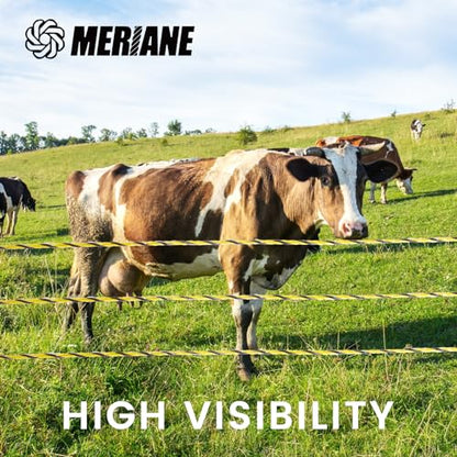 MERIANE Electric Fence Wire 1/8" 656 Feet/200 Meters for Livestock - size: 1/8" 656 Feet/200 Meters
