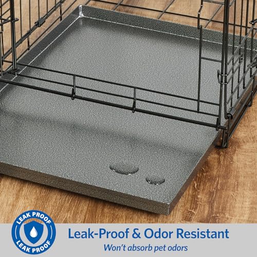 MidWest Homes for Pets Metal Dog Crate Replacement Pan; 48 inch - size: 48 Inch