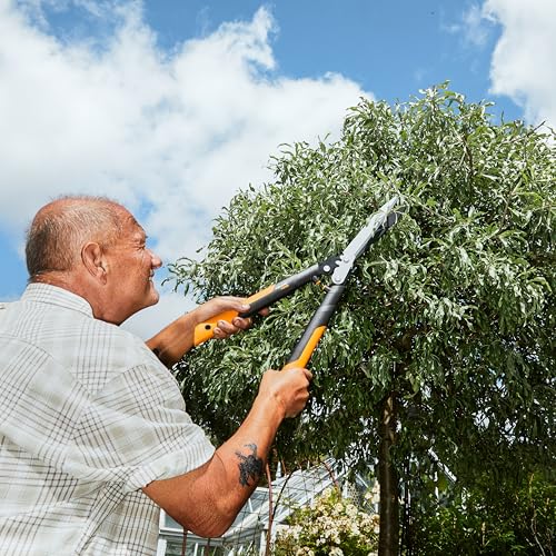 Fiskars 23" PowerGear2 Garden Hedge Shears, Hedge Clippers, 10" Blades | PowerGear2 Technology Multiplies Power for Less Effort, SoftGrip Handles and Shock-Absorbing Bumpers - style: 23" PowerGear2