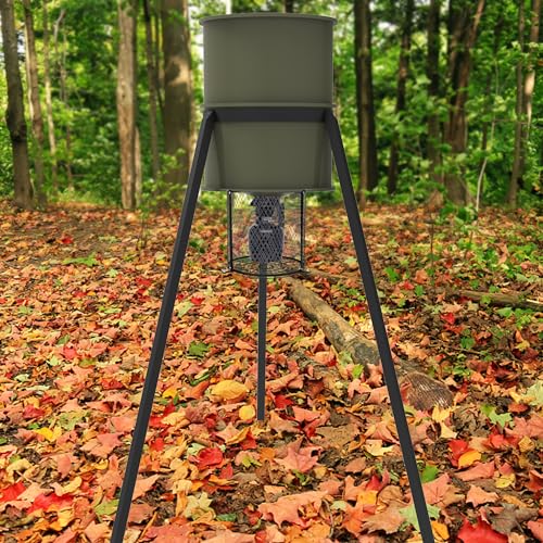 Deer Feeder Varmint Guard, 12.3” x 11.8” Varmint Cage for Feeders | All-Metal Deer Feeder Cage, Protective Cages for Feeder Keeping Wildlife Away Outdoor Hunting - color: black