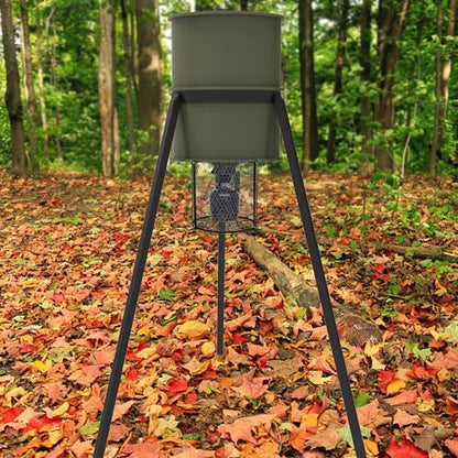 Deer Feeder Varmint Guard, 12.3” x 11.8” Varmint Cage for Feeders | All-Metal Deer Feeder Cage, Protective Cages for Feeder Keeping Wildlife Away Outdoor Hunting - color: black