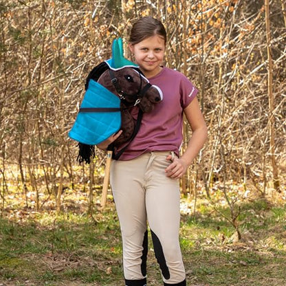 SKIPPI Reversible Blanket and Fly Cover for Hobby Horse - Mint and Blue, Hobby Horse Accessories