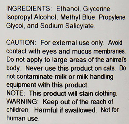 AniMed Blue Lotion Topical Antiseptic for Horses Dogs Cats Cows Sheep and Goats, 32-Ounce - size: 32-Ounce