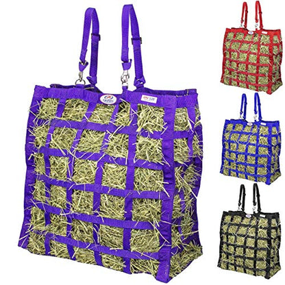 Derby Originals Easy Feeder Horse Hay Bag with Super Tough Bottom and 1 Year Warranty - color: Purple