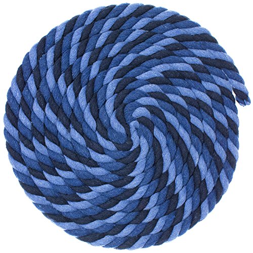 Super Soft 3 Strand Twisted Cotton Rope (Chill, 1/2 Inch x 10 Feet) - color: Chill, size: 10 Feet X 1/2 Inch