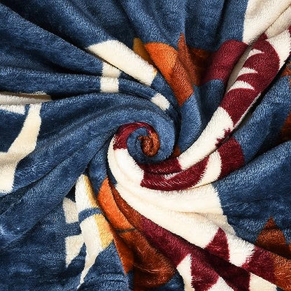 Catalonia Wearable Blanket with Sleeves & Foot Pocket for Adults - color: Southwest Blue, size: Fleece