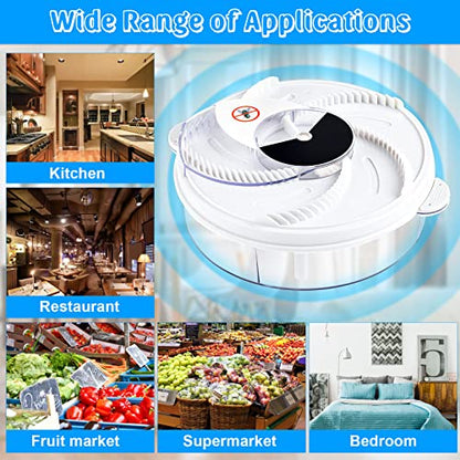 Electric 2 Pcs Fly Trap Pest Device Gnat Flying Insect Automatic Indoor Catcher Control Traps Reject Repellents Tools for Ranch, Garden
