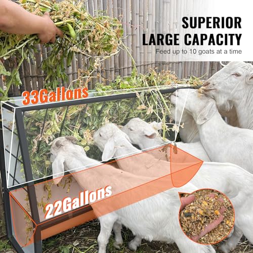 5 Ft Pasture Hay Feeder 57 Gallon