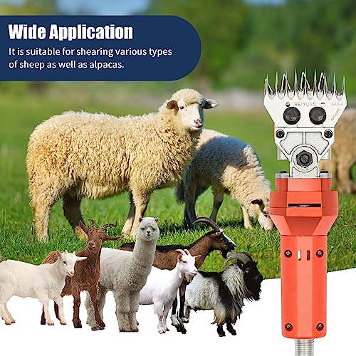 CNCEST 63Inch Flexible Shaft Electric Sheep Shears,110V 1200W Electric Shearing Clipper Sheep Goat Shears Machine Wool Clipper Cutter,Blades Adjustable