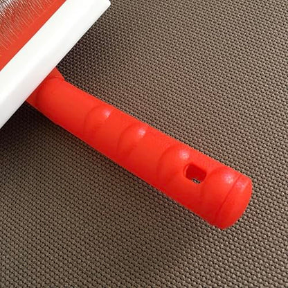 JUSPRO Sheepskin Rug Brush (Red, Large) - size: Large