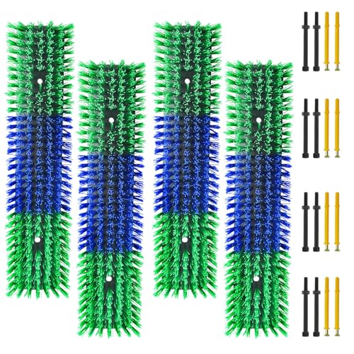 Livestock Scratch Brush With 16 Screws，Animal Back Scratching Brush for Cow,Cattle,Sheep, Horses,Pigs，Massage Grooming Tool(Green, 4pcs) - color: Green, size: 4pcs