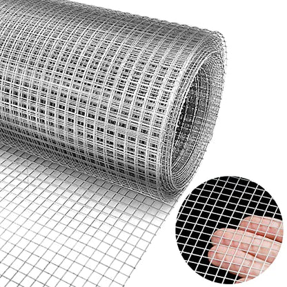 Hardware Cloth 20'' x 20' 1/4 in Galvanized Wire Mesh Roll (23 GA) Chicken Wire Fence Roll for Chicken Pen/coop Fences, Screen mesh, Rabbit/Snake Fences, Poultry enclosures, Handicraft Making, etc. - size: 20In x 20Ft