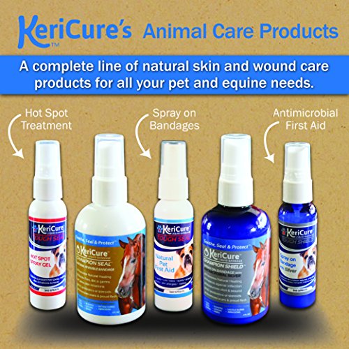 Tough Shield Silver Liquid Bandage Wound Spray for Dogs, Cats & Small Pets - 2oz Spray on Liquid Bandage First Aid - Silver Polymer Solution for Cuts, Sores & Bites - USA Made