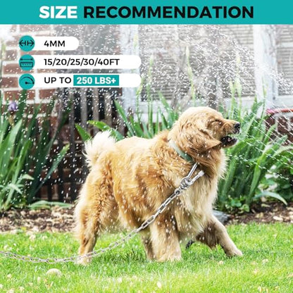 Heavy Duty Dog Chain for Yard, 40 FT Galvanized Chain Leash, 4 mm - size: 0.16 in x 40 ft
