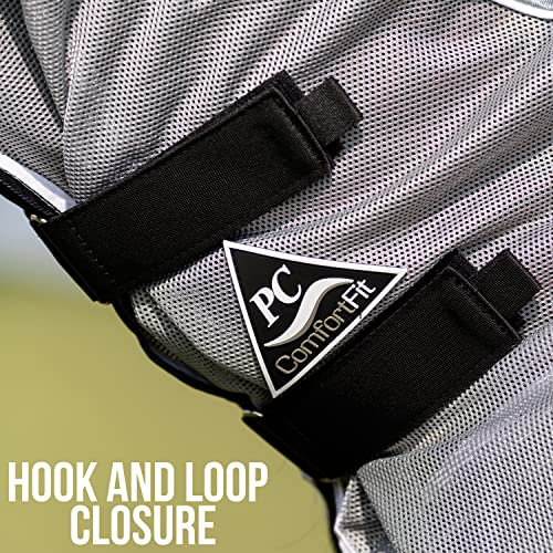 Professional's Choice Comfort-Fit Fly Neck Cover | Jersey Mesh Material | Universal Size (Charcoal/Black) - color: Charcoal/Black