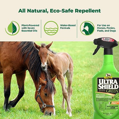 Absorbine UltraShield Green Natural Insect Repellent, 32 oz Sprayer - size: 32 Fl Oz (Pack of 1)