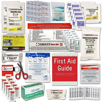 OSHA & ANSI 2021 Class A Refill Kit, 25 Person, 78 Pieces, First Aid Refill
