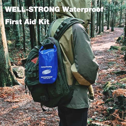 Waterproof First Aid Kit for Boat Marine Roll Top Dry Bag Blue - color: Ws011-blue