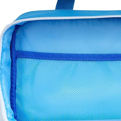 TOPASION Compact Empty First Aid Kit Bag Emergency Trauma Medical Pouch Travel Medicine Organizer Bag for Home, Camping, Traveling, Car (Blue) - color: Blue